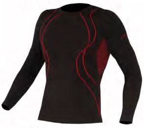 Hi-Tec Remera Térmica M/L Men´s Gemm Black / Dark Red